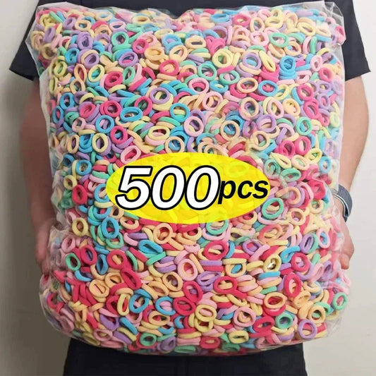 500 Stück  Kinder Haargummi